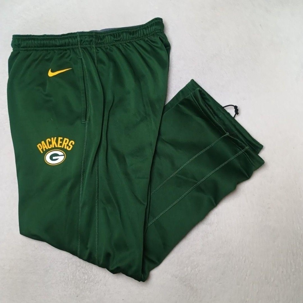 Green Bay Packers Pants Mens L Green NFL Football Nike Therma-FIT Jogger